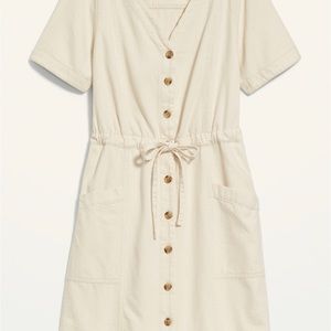 Old Navy Short-Sleeve Utility Jean Mini Dress